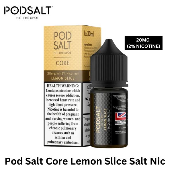 Buy Pod Salt Core Lemon Slice Salt Nic 30Ml Flavors Best In Dubai Online Vape Shop Aevapeclub.net