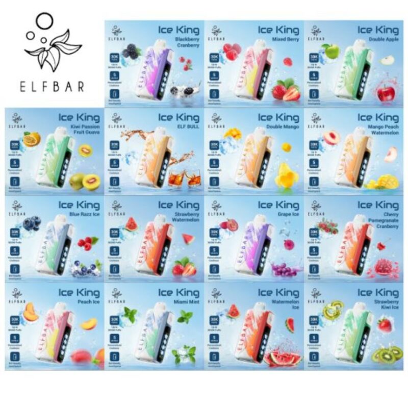 Elf bar ice king 30000 flavors