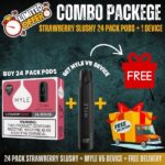 24 Pack Strawberry Slushy + Myle v5 Device Jet Black + Free Delivery - Image 3