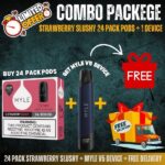 24 Pack Strawberry Slushy + Myle v5 Device Jet Black + Free Delivery - Image 2