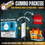 24 Pack Iced Tropical Fruit + Myle V5 Device + Free Delivery