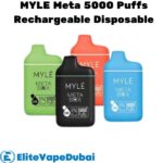 Order MYLE Meta 5000 Puffs Rechargeable Disposable Vape Online in Dubai
