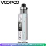Voopoo Drag S2 60w Vape Kit Colorful Silver