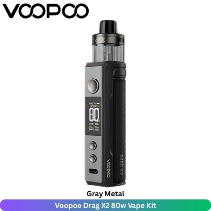 Voopoo Drag X2 80w Vape Kit Gray Metal